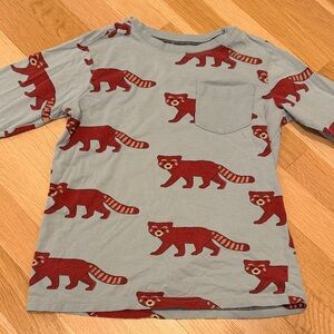 Tea Collection Red Panda Long Sleeve Shirt - Blue